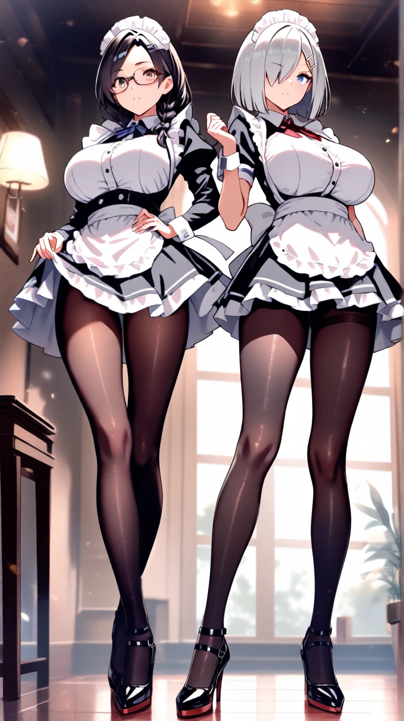 One Woman、beautiful girl、maid、20-year-old、ponytail、Western-style building、maidの、Calm expression、Droopy eyes、柔らかなsmile、Maternal expression、Baby Face、頭にmaidカチューシャ、panties under pantyhose、Short skirt、Black Pantyhose、Ultra-high definition image quality、Highest quality, smile,Big Breasts、Very large breasts、Wipe the floor with a rag、Clean the floor with a hand towel.、Squint your eyes and smile、Crouching to clean the floor、Floor mopping on all fours、Turn your butt towards the viewer、Back pose、Big Ass、back、Facing the floor、Crawling to the floor、Sweaty ass