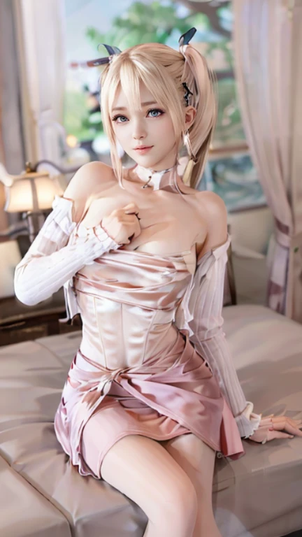 Surrealist Art, Gallery-Grade Works, Texture, Ultra-Precise, Real, Visual Impact, Sublime Masterpieces, Peak Clarity, Twilight Dimming, Soft Lighting, Girl, Elf, Solo, Big Breasts, Understated, (Beautiful Light and Shadow: 1.3)