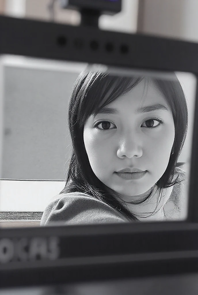 <lora:fisheye2:1>, fisheye, 

<lora:teoskaffa_2:0.9>, masterpiece, best quality, 1girl, solo, black eyes, black hair, black sweater, bob cut, closed mouth, medium hair, simple background