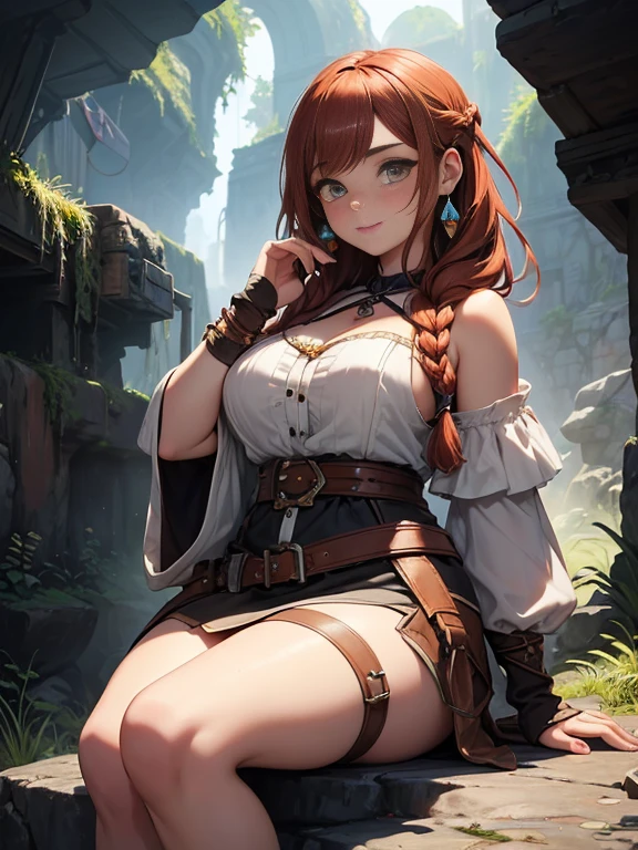 Personagem mulher estilo atompunk Fiona rainha Anna de Arendelle com marcas de guerras Imagem de desenho animado de uma mulher .Ilustra??o estilo desenho animado, estilo de arte dos desenhos animados, estilo de arte dos desenhos animados, digital illustration style, estilo atompunk design de personagens altamente detalhado, arte digital detalhada coragem, Forest fan art, Design de personagens de retrato, beautiful digital illustration, retrato de alta qualidade, Arte em quadrinhos, mulher jovem cabelo com transas lindas . Queen Anna of ArendelleBeautiful lined eyes Medium large bust and wonderful sexy clothes. image expression of sexual desire from waist to head illustration Queen Anne of Arendelle atompunk style Fallout 4 style pose a close-up of a woman with a flower in her hair, obras de arte no estilo de guweiz, extremely detailed digite germe, digite germe. alto detalhe, style digite germe, digite germe. anime illustration, digite germe portrait, modelo uniforme | digite germe, digite germe and rossdraws playboy