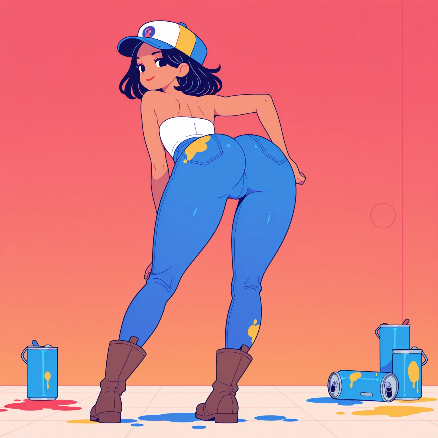 Branca de Neve, muito sensual, com roupas de funkeira, brasileira, na cidade do rio de janeiro, Brasil, dancing funk, rebolando, bunda grande, pernas grossas, usando um short jeans extremamente curto, showing a piece of ass, Micro Short Curto, usando uma mini blusa, umbigo com pirsing, sneakers Nike, cabelo comprido, Speaker behind, corpo inteiro, muito realista, extremamente Realista, extremamente sexy, 8k, 8k extremamente detalhado), (um extremamente delicado e bonito), (obra-prima), (melhor qualidade: 1.0), (ultra highres:1.0)