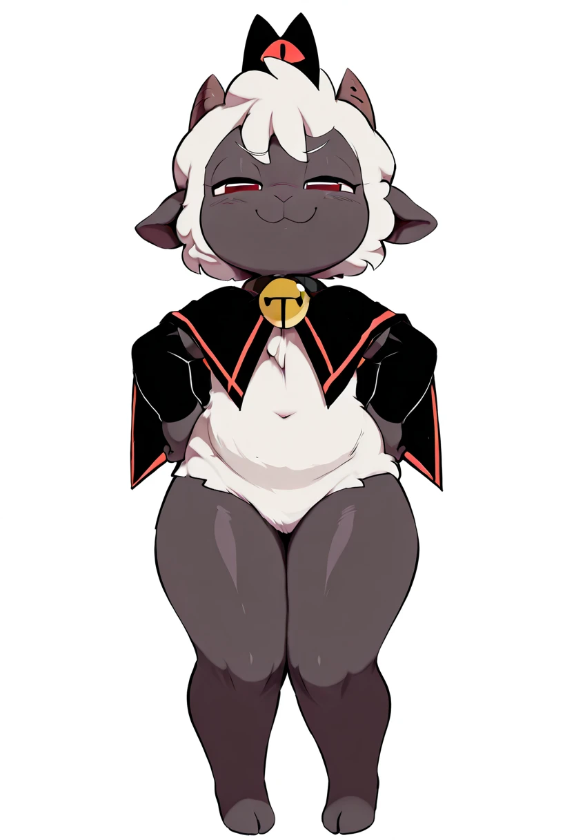 Furry, Furry dragon (anthro), cute fur, eyes black, god of eyes, gray witch hat with black bow, fur all over belly and thigh, artwork, detailded, Perfect artwork, (VOLUMOUS WHITE fur ON THE NECK), White dragon's tail, Kemono, wearing glasses without rounded lenses, cute thighs, shiny thigh, gray striped silk socks, and black, black and gray striped silk gloves, detailed crotch, no clothing, dragon horns, Cute pose, sitting on legs