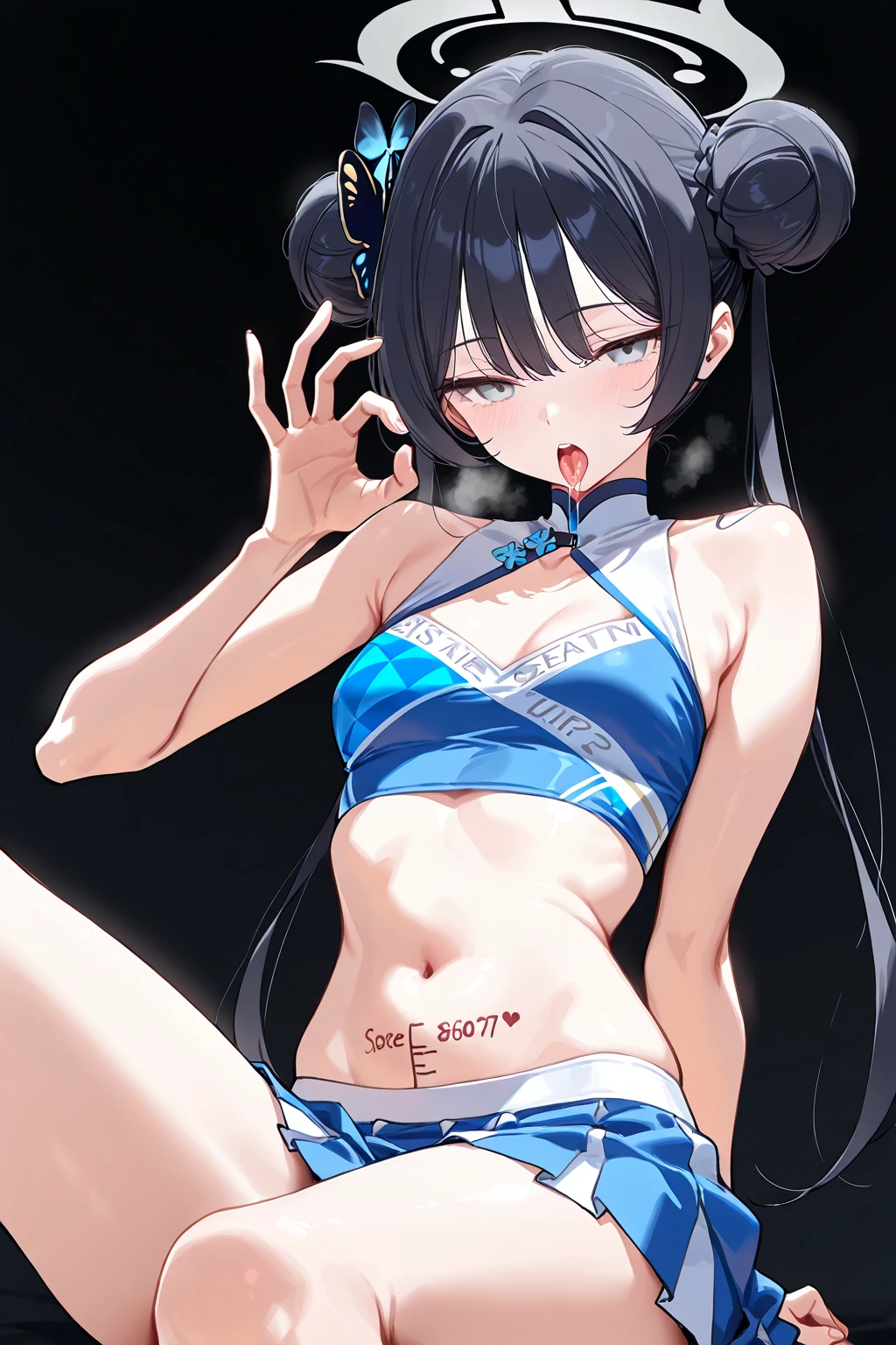 (nsfw), ((((With the microphone)))), photograph, ((heavy rain)), Wet, (((topless, Light blue micro bikini bra, nipslip, Underboob, ))), , cute, Sweat, (masterpiece, Highest quality, 8K ultra-high resolution:1.4), Pokemon Riko, (City, 台Wind, 非常に強いWind: 1.4), Written boundary depth, Focus of the film, From a dramatic angle, Emotional composition, Emotional engine full throttle BREAK Young and cute, Slender body, Flat Chest, Provocative, ((Embarrassed face)), Highly detailed glossy skin,Sweat, Shorts, Wet and shiny thighs, 完璧なPokemon Rikoトップブレイク
, Wind, detailed in the Wind, petals dancing in the Wind
BREAK
ultra detailed crystal eyes, Eyes like shining jewels