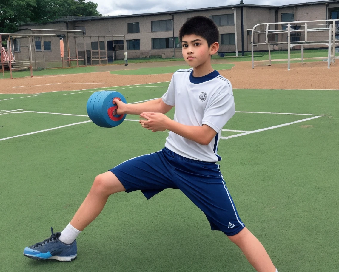 Create a black and purple short-sleeved t-shirt for a school gymnastics class