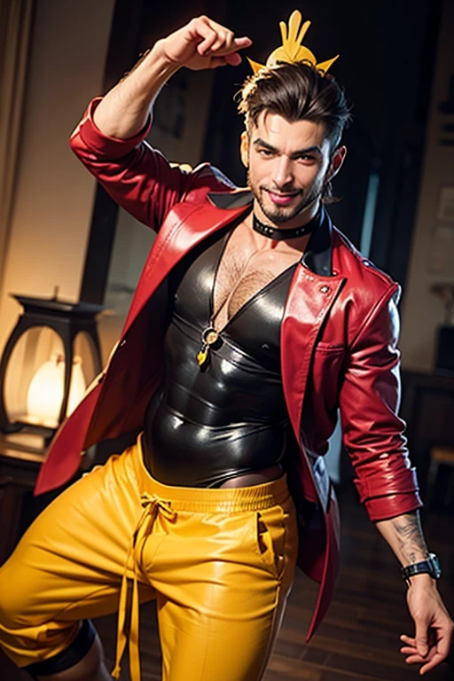 Sexy harlequin male fashion