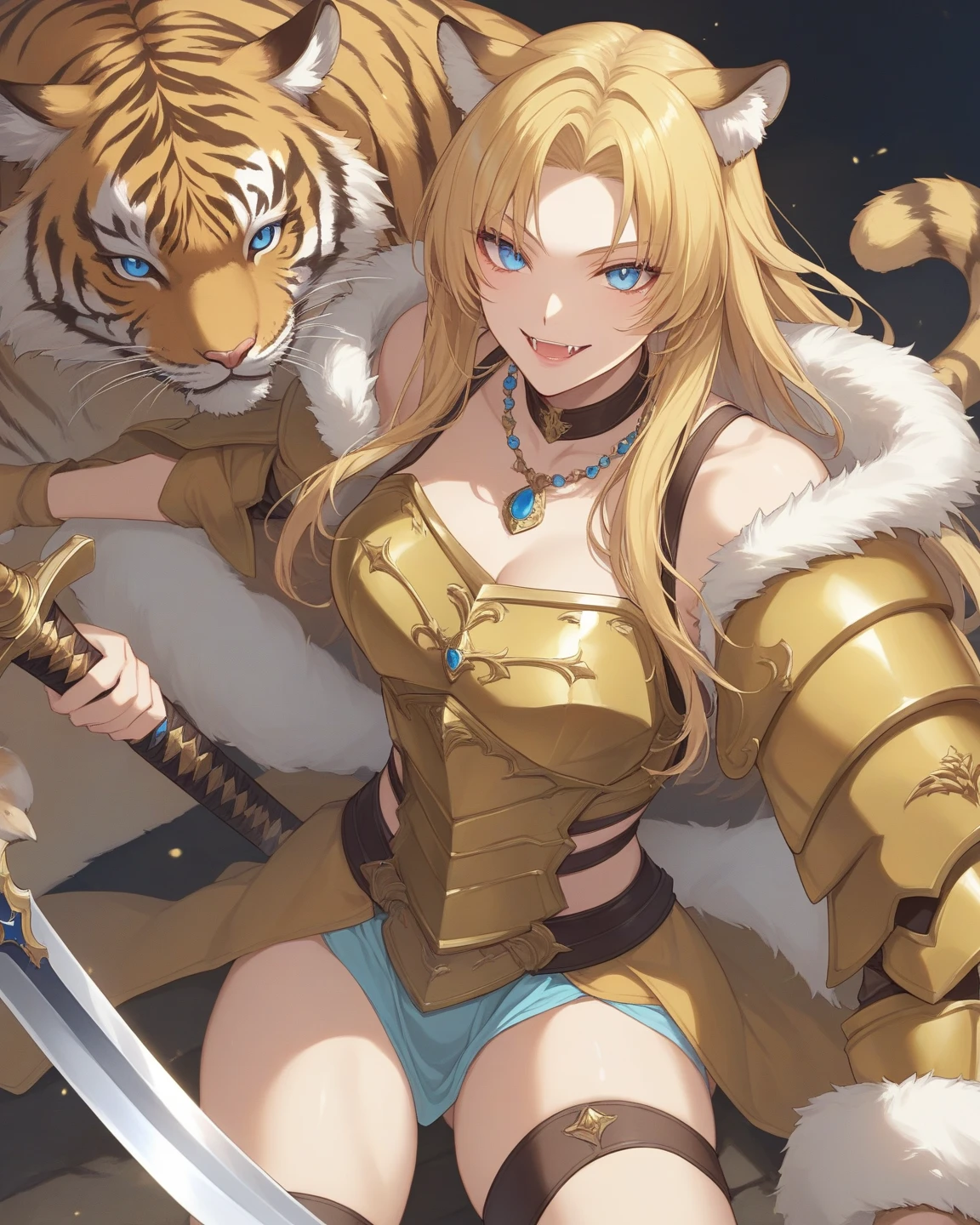 One lion and one tiger(face to face)(tosen),face to face,Siberian tiger,African lion,faceoff,A fierce-eyed,extremely detailed eyes ancface,Light on the face,hairy pubic,Super high quality,tmasterpiece,very fine and beautiful,The is very detailed,cg,unified,8k 壁纸,Amazing Cleavage,finely detailled,tmasterpiece,Best quality at best,offcial art,The is very detailed的 CG unified 8k 壁纸,The is very detailed,A high resolution,The is very detailed,(best qualtiy),(realisticlying,真实感:1.2)、8k、high qulity、offcial art、Extremely detailed CG unified 8k wallpaper、电影灯光。
