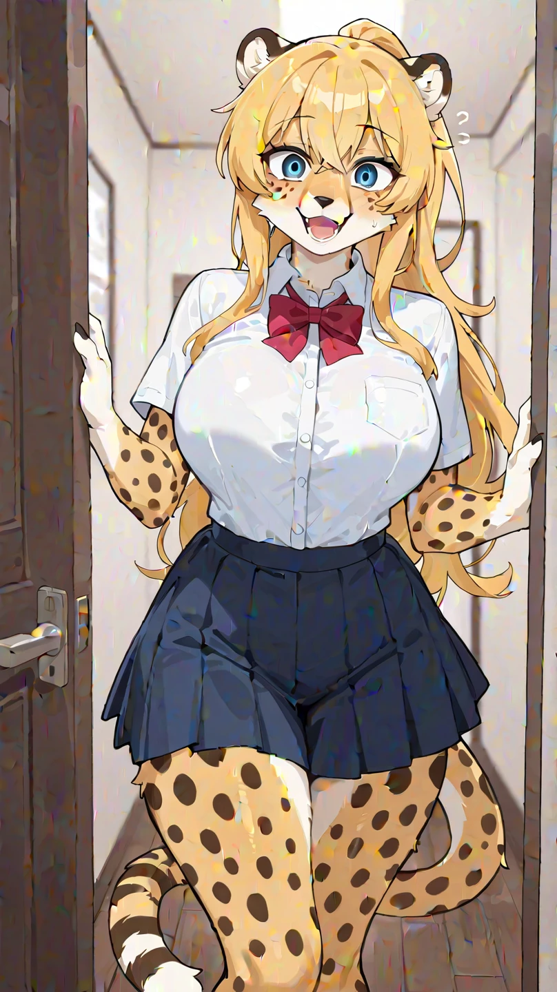 Piledriver、Gal、Brown Skin、Galメイク、beautiful girl、Side Ponytail、Blonde 、One Girl,Lingerie Shop、Five Fingers, mini skirt, Being petted、Highest quality, smug face, blazer, blouse,Leopard print bra、 Leopard print panties, Her thighs and crotch are wet with love juice. Big .、Big Ass、Thick thighs、The woman feels sexual arousal、Reaching orgasm、Being touched by a pervert、Spread your legs、Obscene sound effects、Naughty sound effects