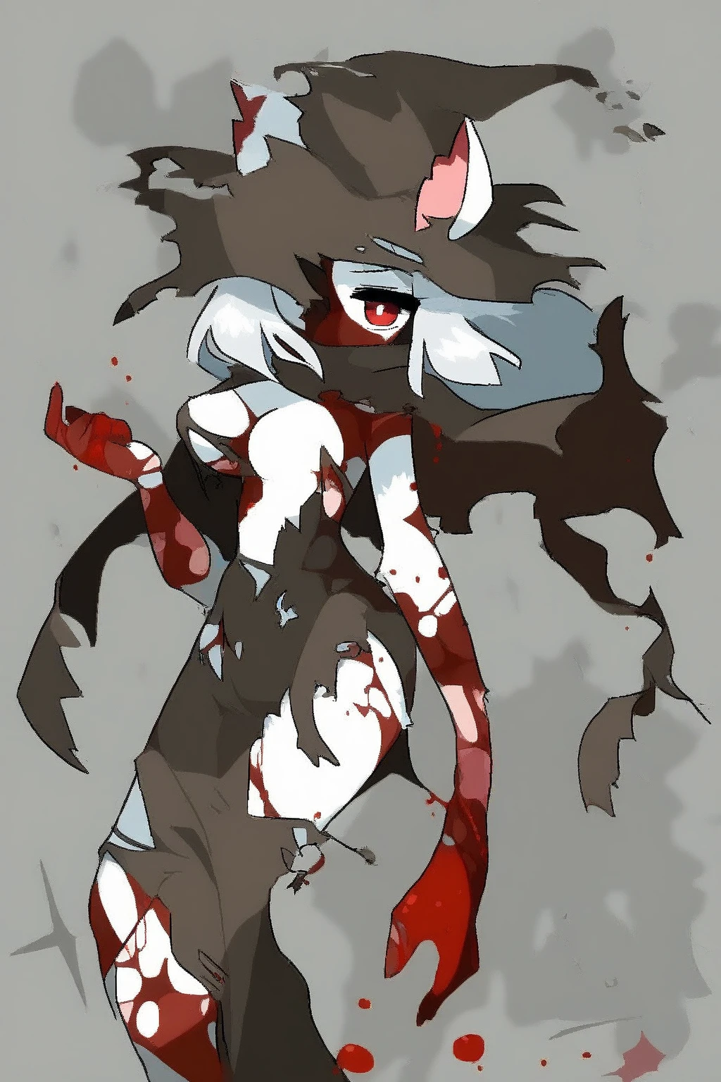 （more details），（Wrong action），（high quality），Nude Girls，Fluffy long hair，Injured skin，Pool of blood，，Star