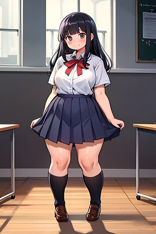 ((best quality)), ((Meisterwerk)), (detailed), perfektes Gesicht, , (((Perfekte Anatomie))), 4k resolution, 1 girl, Long twintails, (Perfektes Gesicht, Augen, Mund, Body), big thighs, pig breasts, small waist, school girl, (18), Black Hair, Black Mini skirt, White Shirt, (((Bound Wrists, Ankles with Rope))), (((Arms behind Back: 1.4))),  erröted,  hilflos, held back, Classic bondage, Random camera angle, classroom with girls in the background