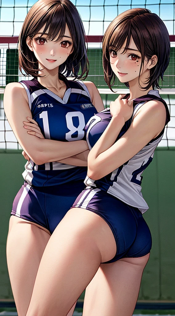 Volleyball match、gym