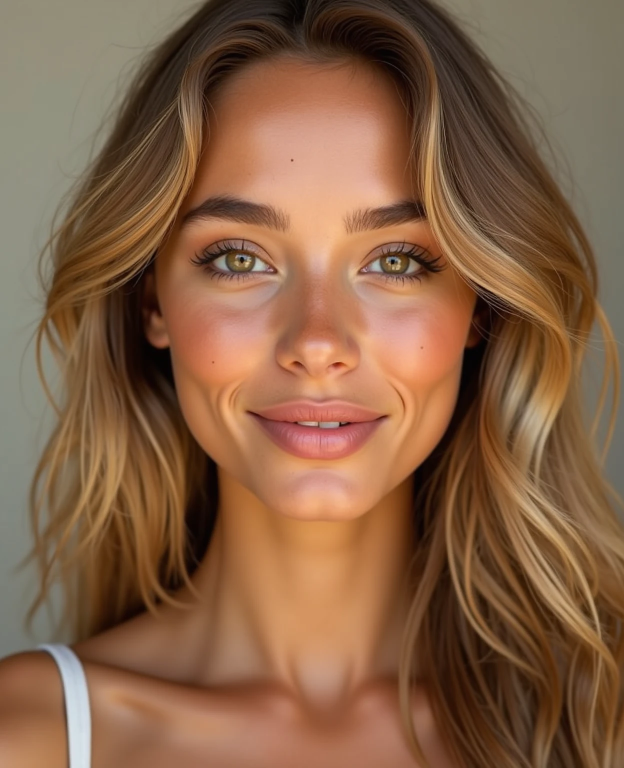best quality, elizabeth_olsen, 1girl, solo, looking at viewer, smile