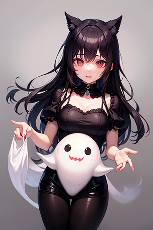 ((boo)), 1girl, mature figure, 

 <lora:Boo4:1>