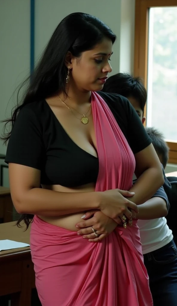 (Masterpiece),(8K),(High Quality),(Shot taken from 4 meters distance),In girls school class room there are 5 girls students in nude having extra large breasts taken out form unifoms and fingering into their vaginas siting on top of their desks,Two Indian 70 years old grandmas,licking man's penis putting to grandma's mouths,Man standing without trouser,two 70 years old indian grandmas,breast taken out from saree,aged breast out,ass out exposed,granny vigina out,granny breast out,kissing,oiled hairs, open hairs,long hairs,wet hairs.