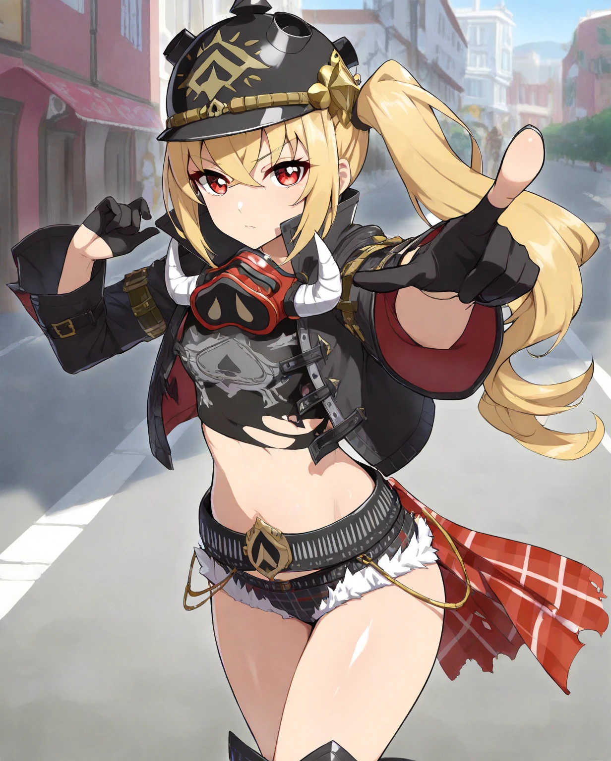 1girl, <lora:indoors_or_outdoors_last:2>, <lora:Leipzig_v1:0.65> leipzig,zettai ryouiki, hat,hagoromo, miniskirt, hair up, black thighhighs, gloves, sleeveless, long dress,white shirt,, <lora:flatBG:-0.45> ,<lora:flat2:-0.45>,(dark light:1.2),(hyper extreme detailed),(masterpeace:0.5),(hyper extreme),(photorealistic),game cg,llustration,novel illustration,beautiful lighting,light from the front,, (Cathedral,church:1.2),