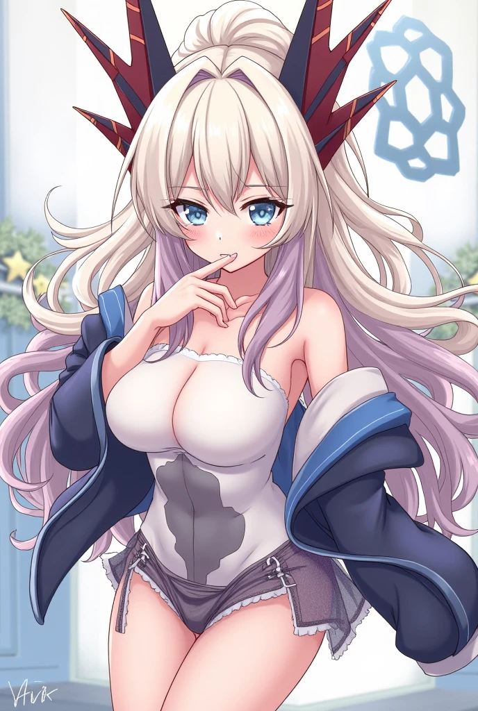 {huge_filesize},{best quality},{highly detailed},{ultra-detailed},illustration,masterpiece,{twintails},grey hair ,lolita_fashion,gothic_lolita,white_thighhighs,high heels,{demon horns},upper_body,an extremely delicate and beautiful girl,beautiful detailed eyes,ultra-detailed,glowing eyes,extremely_detailed_eyes_and_face,extremely detailed CG unity 8k wallpaper,finely detail,Bright stars,an extremely delicate and beautiful,extremely detailed