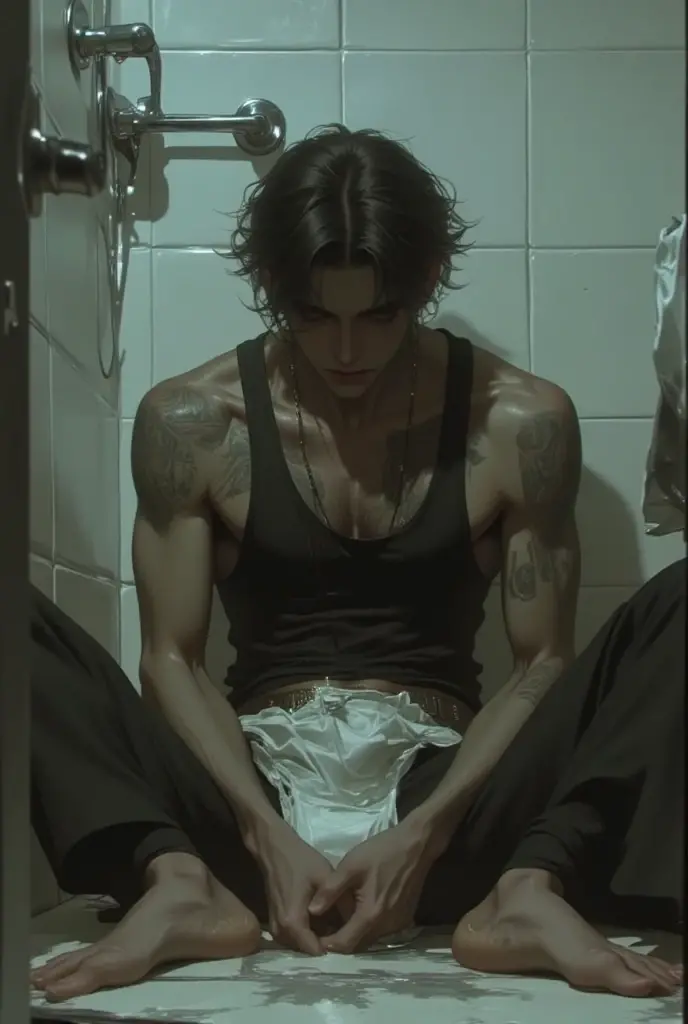 (masterpiece, best quality, 4k, dreamlike, hyperrealistic, empty background, beautiful eyes, male ballet tights, male crotch bulge, buttocks, looking at viewer:1.35), (androgynous male, human chess, checkmate, white king lost and at your mercy now, you won and can do anything to him, you can castrate, enslave or even kill him, groin pain, impending castration:1.5)
