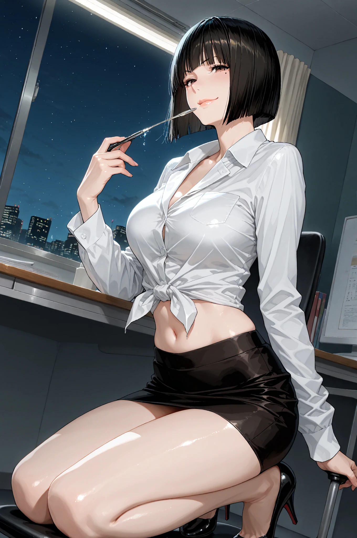 、(masterpiece、Highest quality)、Highest quality, Ultra-high resolution, (((masterpiece))), alone, Sweat、Big eyes, Composition from the front、Shortcuts、Embarrassed face、Blonde Hair、Cut your hair short、School classroom、Sailor suit、skirt、short hair、Browsing Caution、Upper body naked、Breasts exposed、Nipples、Large areola、Sitting in a chair without a backrest、Internal Medicine Examination、Woman showing her body、belly button、真Composition from the front、School Insurance Office、curtain、cubicle、window、door、Fluorescent lamp