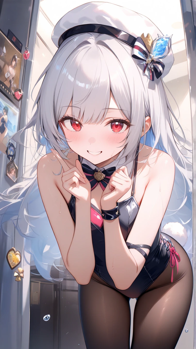 NSFW,Hololive,Shirakami Fubuki,Gray Hair,Fox ears,White blouse、(abdomen:1.2)、Removable sleeves、Black shorts、Blue neckerchief、Thigh straps、Single Thigh High、Gray Hair、One side braid,Open clothes,(Perfect hands),(Perfect Anatomy),(masterpiece),(highest quality),Embarrassed,blush,(orgasm:1.5),(Ecstasy face:1.8),(Sweat:1.5),Open your mouth、Sticking out tongue,(Leg spread:1.5),Lift your butt,Trembling,(Delighted:1.5),(One man:1.5),(Deep Kiss:1.5),Love Hotel,Luxury Room,(Naughty posture:1.5),(peace sign:1.5),(Tattoo:1.5)