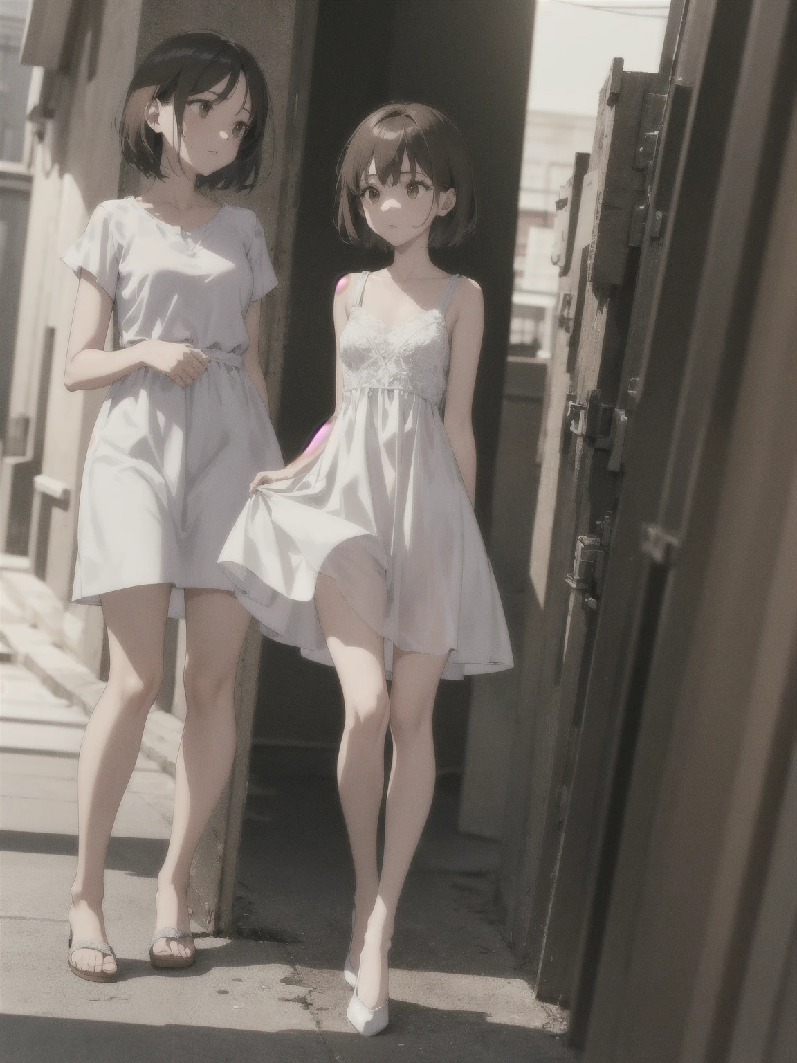 ((Girls without clothes))