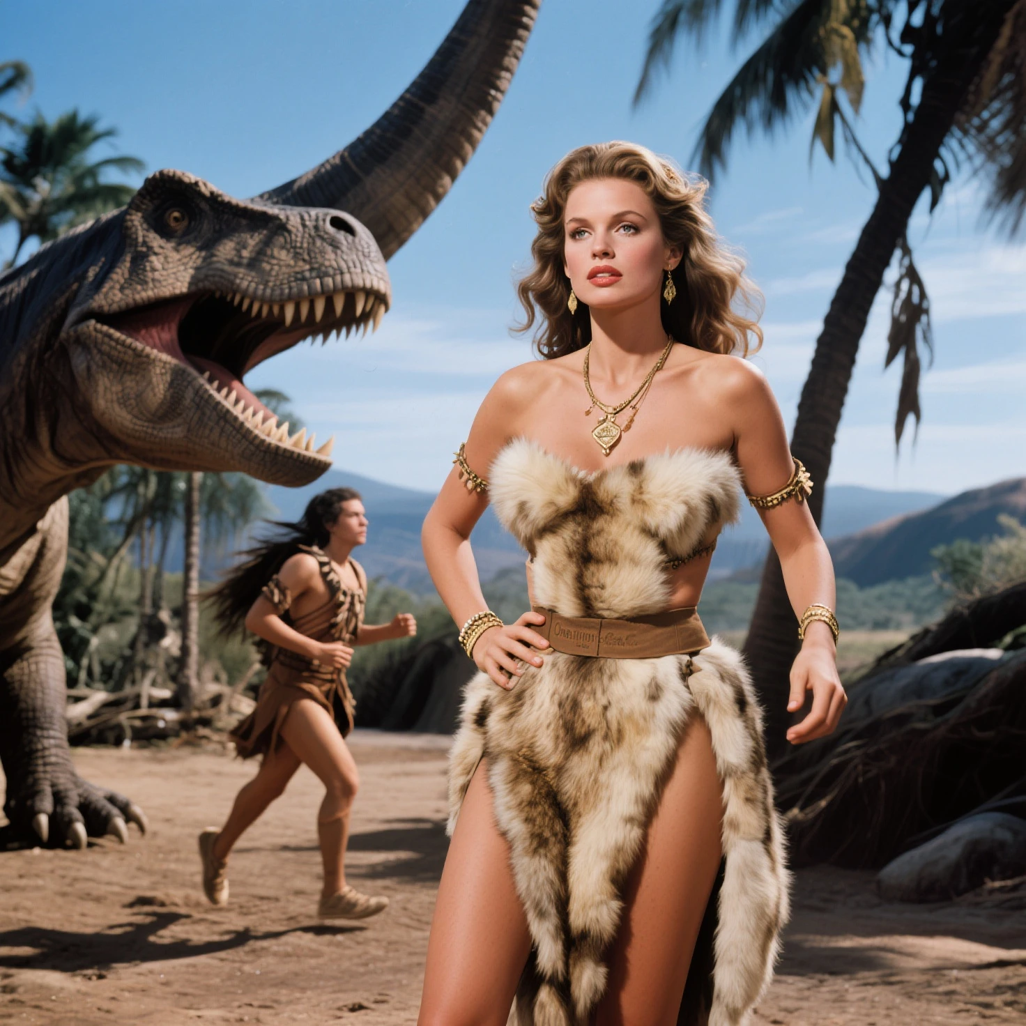 Barbarella, dancing in a crowd of dwarves <lora:Barbarella-v10-000005:0.7>