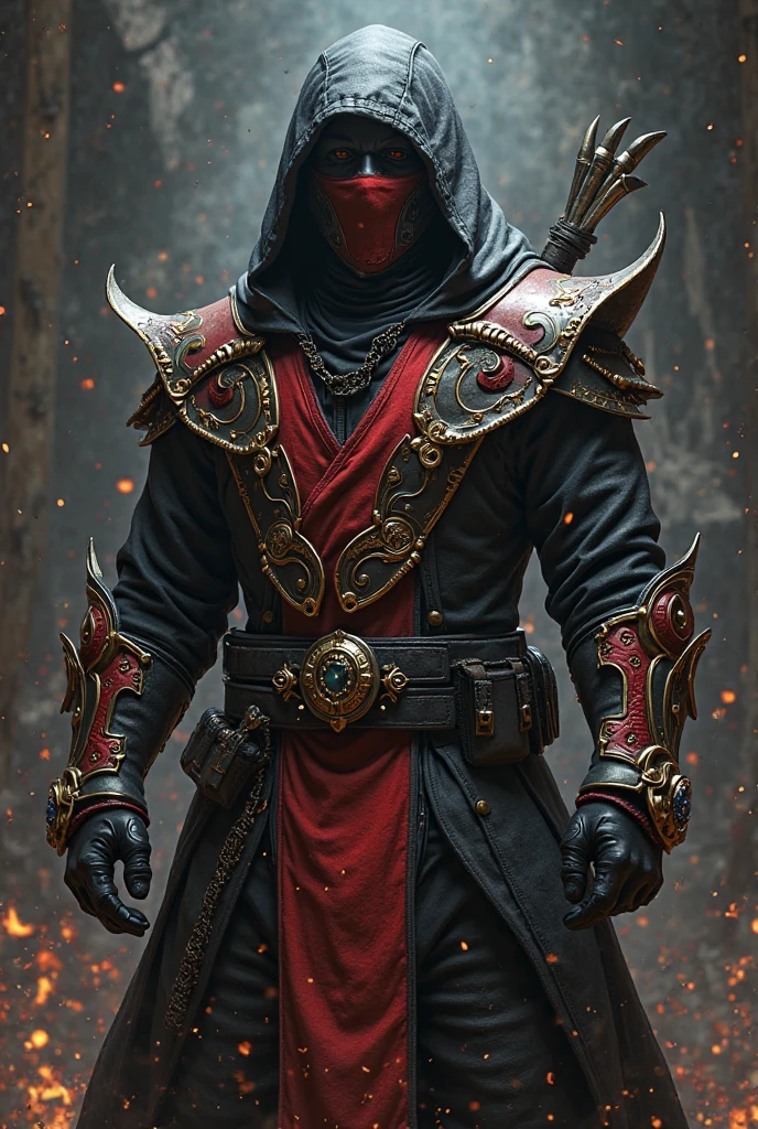 Medium shot Portrait of a Ruby red, Warforged_Person, Sorcerer, Frostpunk, Volumetric lighting, concept art, brush stroke style, artstation, trending, highly detailed, art by greg rutkowski