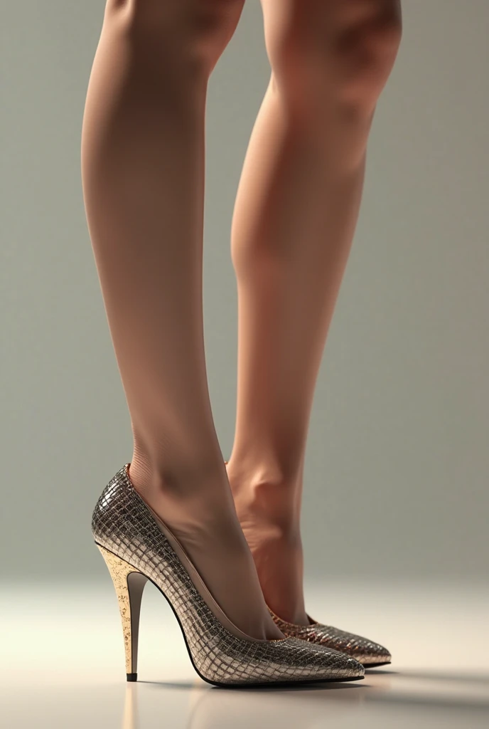 (photorealism:1.2), heels that have a snake-shaped heel