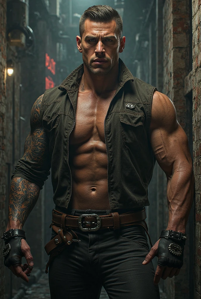 JosephFar, 1boy, male focus, weapon, solo, topless male, gun, pants, handgun, holding weapon, sitting, holding, holding gun, brown hair, scar, jewelry, goggles, belt
<lora:epi_noiseoffset2:1>, <lora:JosephFar:0.7>
