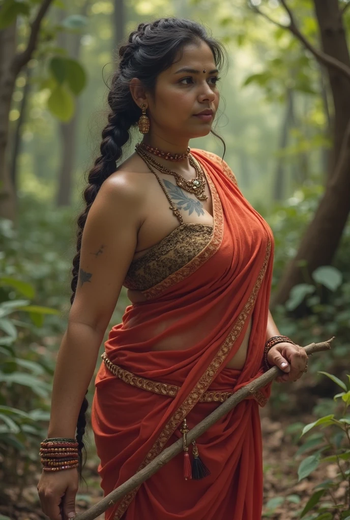 pink wearing aroused beautiful happy young Indian teen girl vs Giant colossal black anaconda monster wrapped around her body squeezing her in coiled embrace cuddling and kissing realistic in the rainforest full body, best quality wet