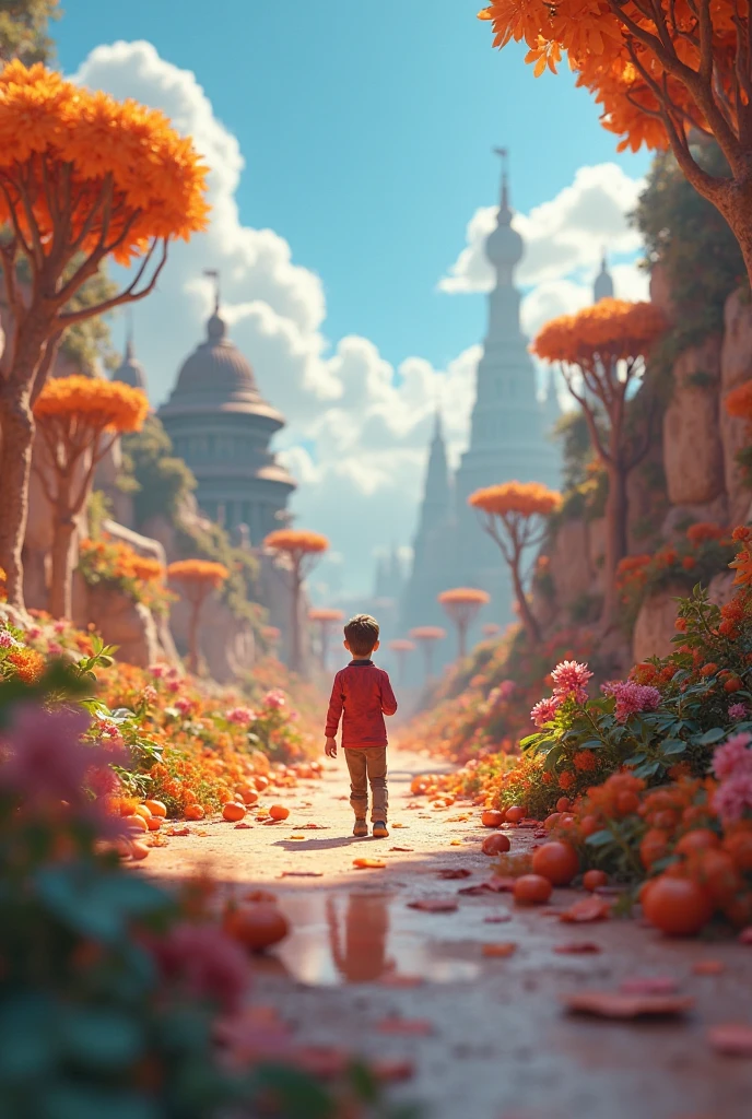 capa de filme pixar escrito lucas, menino alto om cabelo comprido com mechas rosas