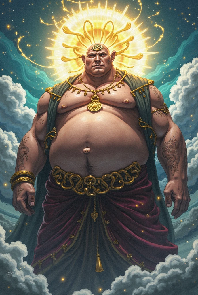 god on his throne ruling,Open legs, hair from navel to groin, underwear with big bulge in the middle, Chubby, Hairy, Bearded, high resolution, ultra-detailed , sharp focus, intricate details
