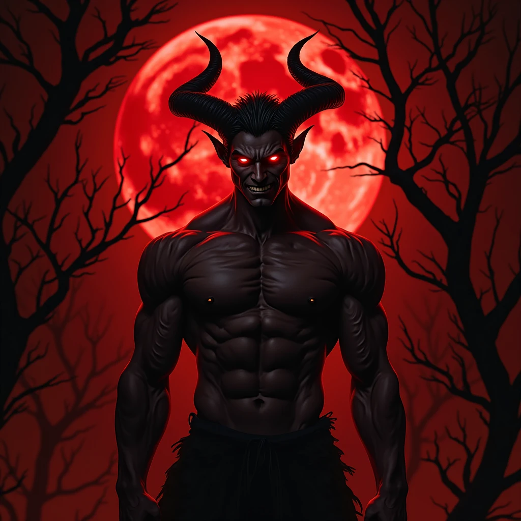 A face of an ultra realistic demon, Demon Face,male demon face, man male demon, Portrait of a Perfect Art Demon, olhos vermelhos neon, realista,