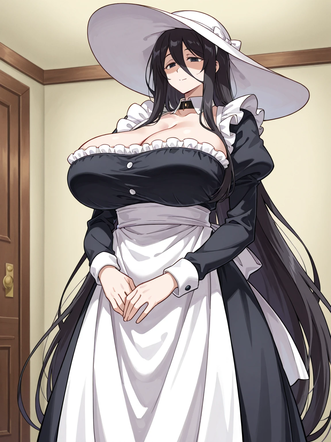 Nezuko. busty busto 350cm ((mejor calidad)), ((obra maestra)), (detallado), cara perfecta Surrealism, 8k, super detail, ccurate, best quality, retina, 1080P, HD, highres, anatomically correct, maid big tit