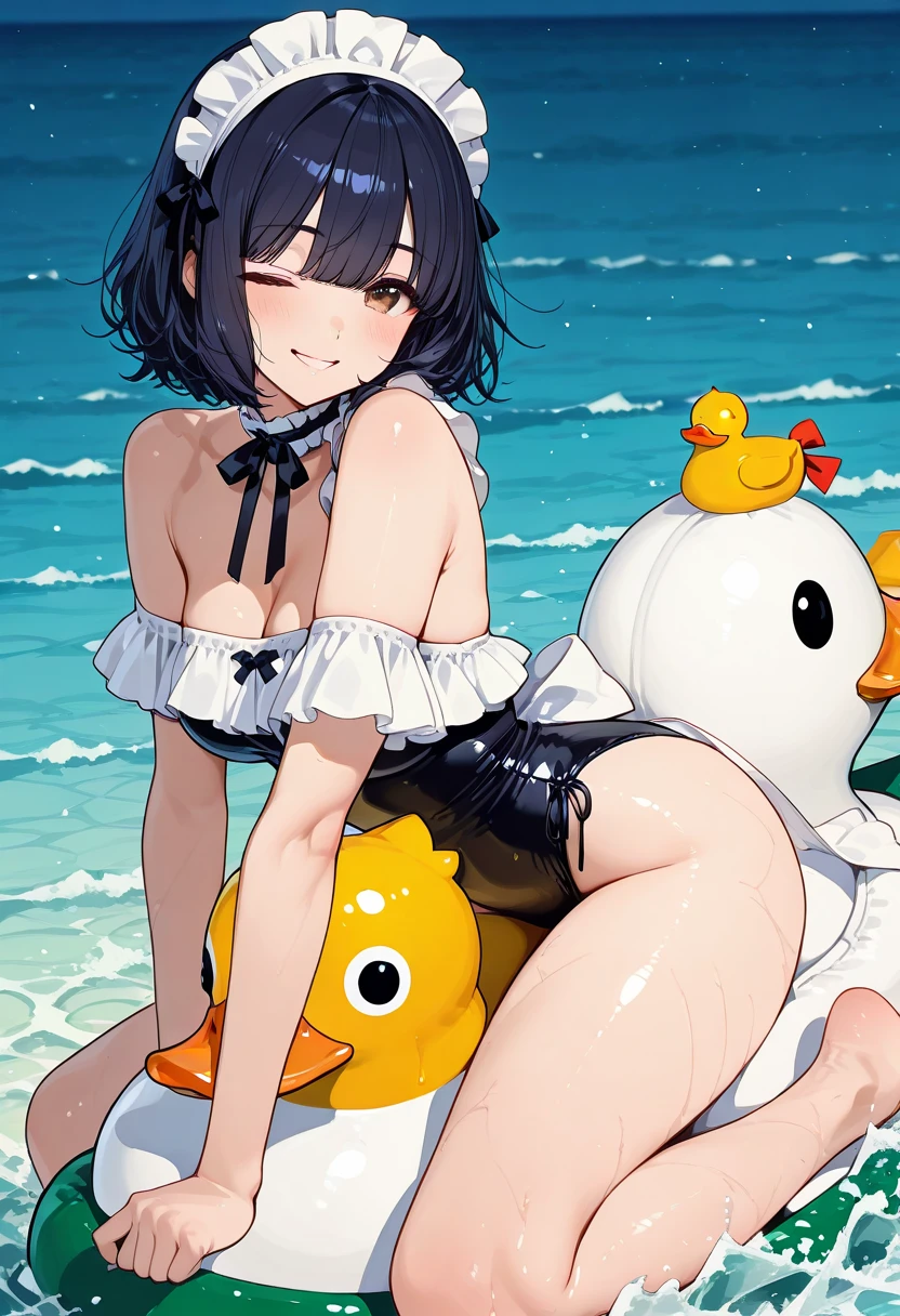 (nsfw:1.5),1 girl, Moderate , it is, wearing a white hat, Sit in the water, stand, white bikini, Wet, blue water, brunette long hair, smile, ((movie water))、Perverted grin、vagina、SEX in、1 male、thick penis、sexual fluid overflowing、woman on top、open your mouth and stick out your tongue、hard from behind、Braid