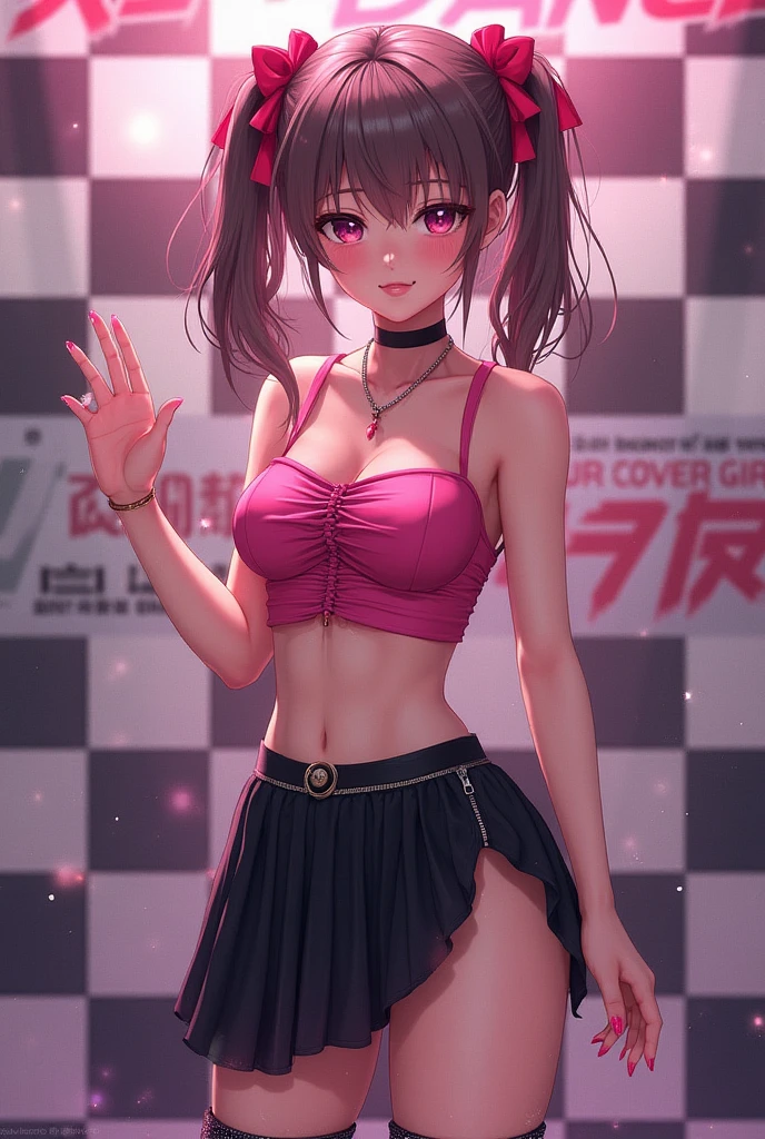 (masterpiece, best quality), 1girl, beautiful face,  <lora:raveclothesv1:1> rave clothes, dancing stage, stage lights,