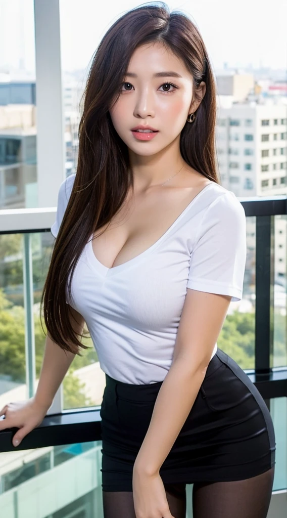 A 49-year-old Indonesian beauty serves as a Senior Independent of Public auditor, captivating audiences with her enchanting presence. Dressed in a casual shirt that hugs her slender frame and a mini skirt that accentuates her curves, her allure is undeniable. Her breasts, ultra-gigantic and realistic, remain the center of attention, with one about to burst out of her PP cup, adding to her seductive appeal. With a sensual look in her eyes and confident body language, she exudes an irresistible charm that leaves viewers captivated. Her full body image, filled with seductive body language, is a breathtaking sight to behold, making for audience Gonna to rape her.