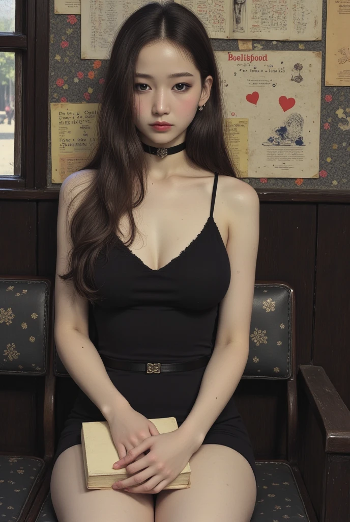 Fantasy art, Photorealism, Dynamic Lighting, Art Station, Poster, Volumetric lighting, Highly detailed face, (Official Uniform: 1.4), Long Hair, sweater, Delicate clavicle, Exposing shoulders, The chest is visible、Exact number of arms、Exact number of legs、Exact finger count、Precise joint movement
