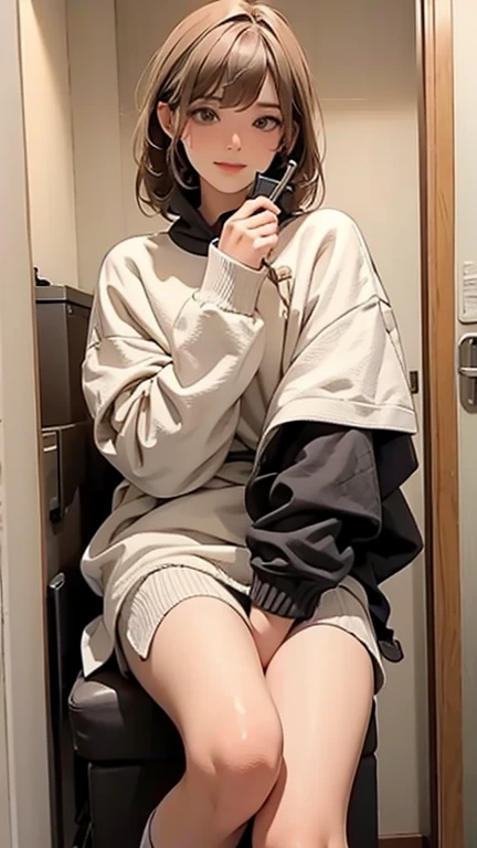 (masterpiece), (best quality), (ultra-detailed), (best illustration), (best shadow), (absurdres), Female, 25 years old, looking at viewer, steam, shy, nose blush, nsfw, medium breasts, nude, light smile, panties, 