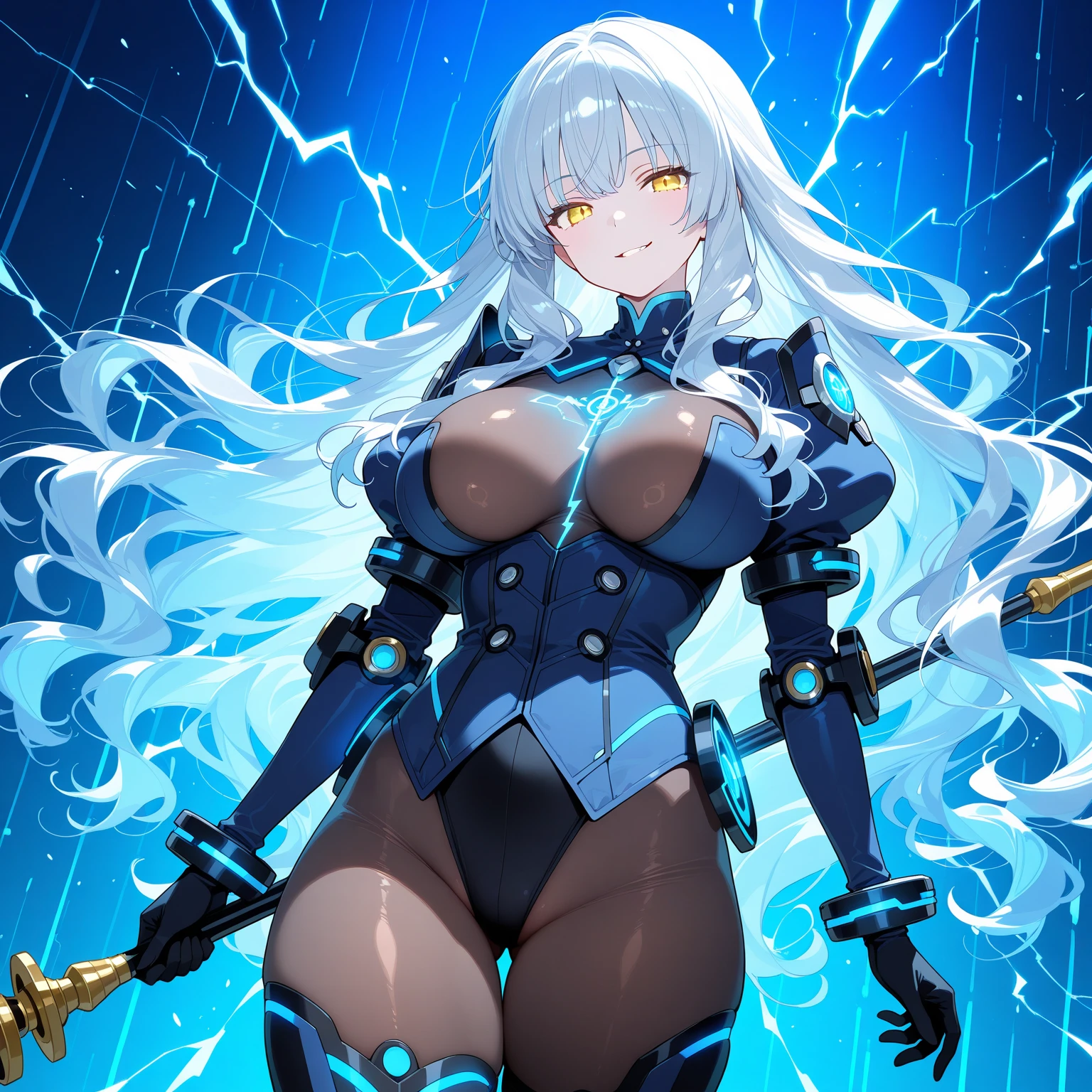 ​masterpiece, ultra-detailliert, 8k, hiquality, Top image quality, One woman, art by:hyung tae kim, Anime characters posing, Seductive Anime Girl, Japanese anime, digitial illustration, Center, biomechanical oppai, oppai, oppai proportions, Sharp Focus, large full breasts, Colossal , The chest is dewy, Exposing the chest, exposing the skin, Curvaceous body, White shiny skin, shinny skin, digitial illustration, Center, Full body shot, intricate detailes, rubbersuit, Depiction of dense hair, Detailed eye depiction, Lively fighting poses, Lively battle poses, Japanese anime, colourfull, various colors, Sexy body lines, Splash paint background, Abstract, variegated and colorful background, Don't draw buildings in the background, Standing with open legs, Rich facial expressions, Emotionally rich, highleg