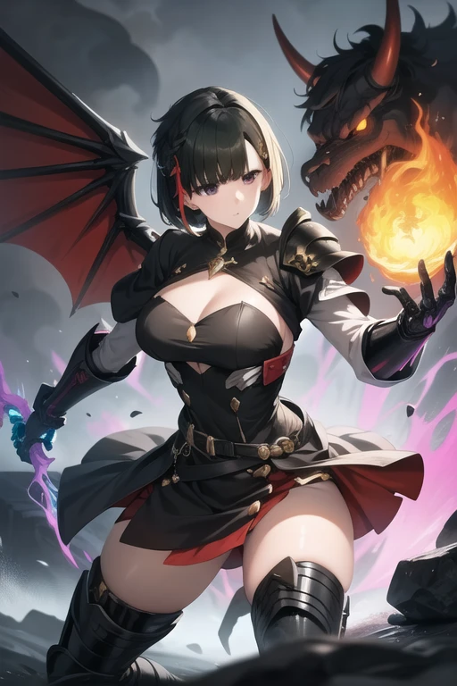 (masterpiece, best quality, high quality, highres:1.4), detailed, extremely detailed, ambient soft lighting, 4K, 1girl, (mature female, milf:1.2), (short hair, black hair, straight hair, slick hair:1.3), (red eyes, smile:1.2), huge breasts, voluptuous, narrow waist, (sexy nun outfit, cleavage:1.3), kneeling, hands on own chest, from above, marble floor, church, light rays, giant breasts, wide hips, yandere, corrupted, eye’s are glowing red, red cracks around eyes, heart succubus symbol above pelvis,