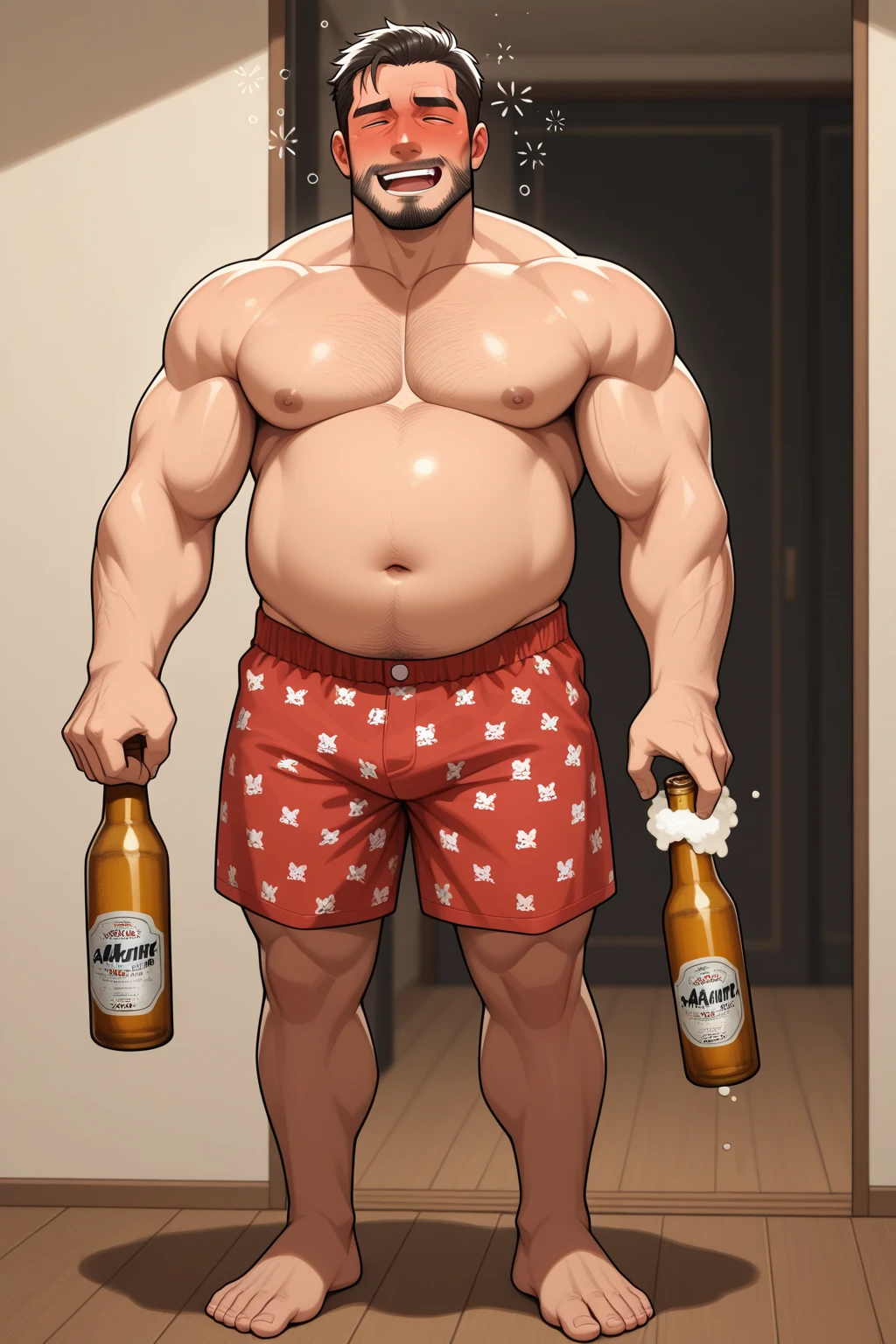 middle aged man　Uncle　Big belly　beer belly　japanes