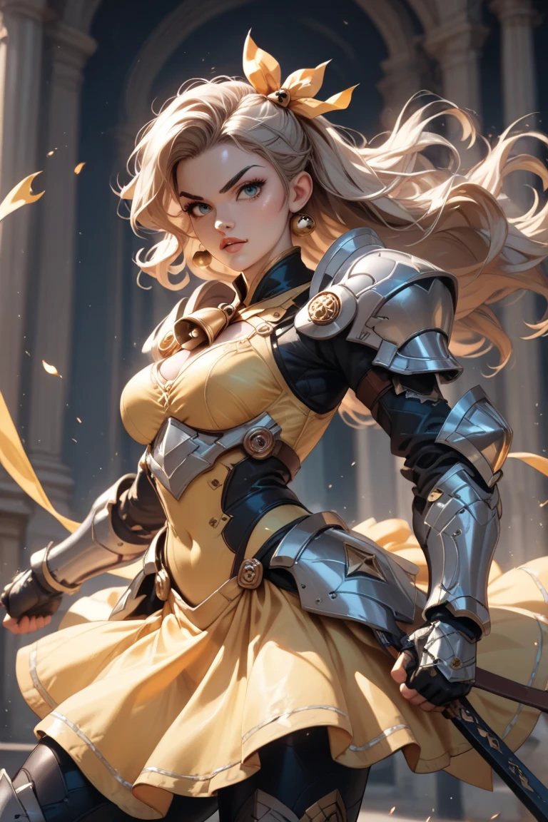 solo, Shakira, tanned, ifbb, indian, tan skinned, barbarian, tan skin, wbff, dancer, warrior, queen, captivating, furs, leathers, transparent glass armor full chestplate, translucent crystal armor tube corset, blonde, leather pants, photorealistic