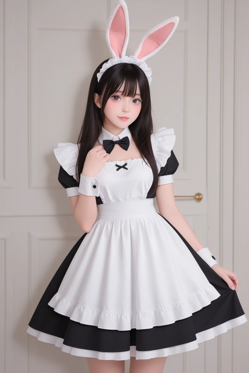 Girl, Lady, Fluttery Skirt, Whole Body, Baby Face, Lolita, Furifuri, Maid

