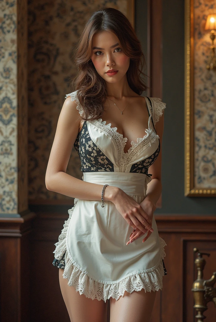NSFW,sehr erotisches Bild,jung,very beautiful pretty girl in victorian style、Junge Frau、1. Platz **Mode**: Viktorianische Erotikmode zeichnet sich durch ein elegantes und sehr erotisches Design aus,Highly detailed face and body,Ruffles and lace、Korsetts,Lace underwear,Socks、Versuchen Sie, Elemente wie lange Kleider einzubauen, Weites, unbuttoned dress, where you can see more of her erotic body。 2. **Frisur an**: Die Frisuren der Frauen im viktorianischen Zeitalter sind oft komplex und zart。Upstyling und Curling、Es ist auch eine gute Idee, to decorate the hair with ribbons and floral ornaments。 3. **Merkmale**: Facial features of a girl with gentle beauty:、kawaii、Nice 5. **mit Accessoires ausgestattet**: Accessoires spielten im viktorianischen Zeitalter eine wichtige Rolle。Hats、Halskette、Handschuhe、Regenschirme, usw.、Durch das Zeichnen von Accessoires mit Liebe zum Detail、You can add personality to your character。 Beautiful Dreslow、Luxurious Costumes、Rot,schwarze Kleidung mit goldenen stickereien.