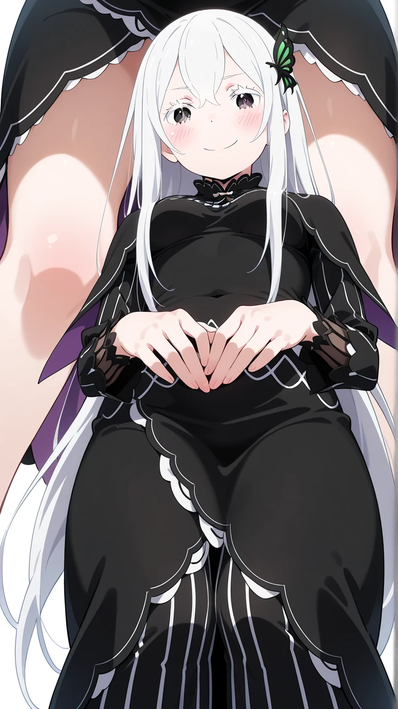 prison, concrete wall, concrete floor, ((denkianma)), femdom, dominatrix, female subjectivity, looking at viewer, ((bare shoulders)), ((black bustier)), ((black stockings)), ((black g-string)), ((black high heels)), ((black garter belt)), ((black elbow gloves)), stare at viewer with stern eyes, ((evil grin)), from below, foot focus, footjob, penis, How, , Nude male, step on penis, ((ankle grab)), foreshortening, ass pov, 1 boy,


One person,  Long Hair, Purple eyes,  chest, Ahoge,   very Long Hair,   large breasts, ribbon,  hair ribbon, ponytail,  bangs, ass pov, 
