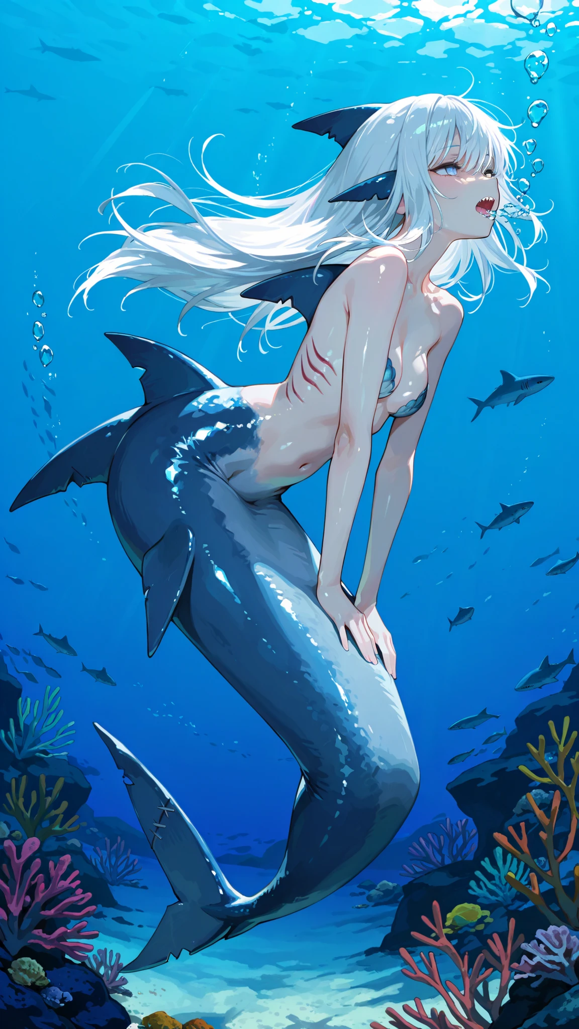 Hatsune miku, open mouth, skinny, highlighted waist, breasts
anime face with eyes, of which are on the forehead