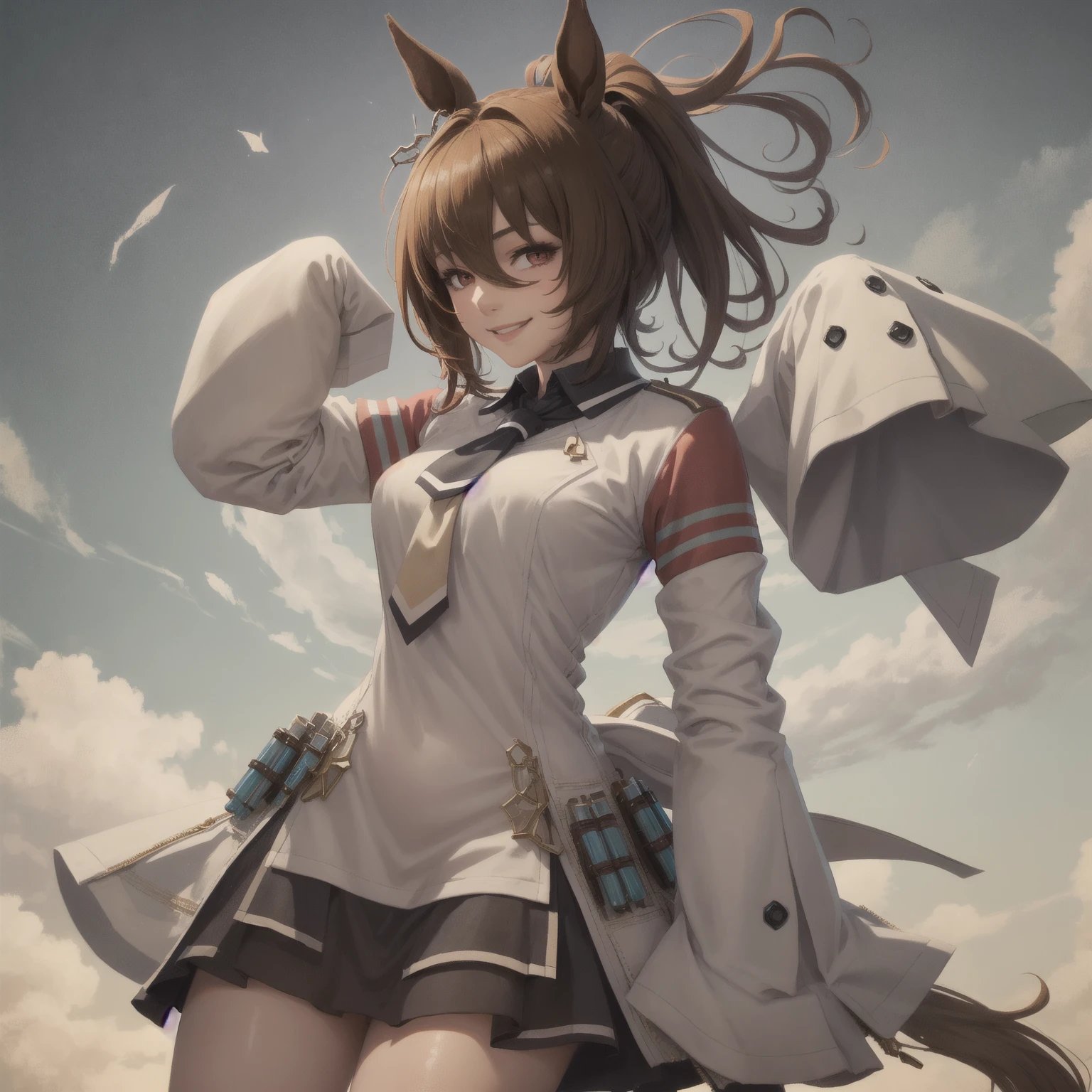 beautiful, masterpiece, best quality, 1girl, angel wings, brown eyes, brown hair, haibane renmei, halo, rakka, sailor collar, school uniform, <lora:my_LoRA_rakka_v2:0.5> emotionless, sad, dark background, looking at viewer, holding cat, gris swimsuit <lora:grisSwimsuit_v10:0.6>