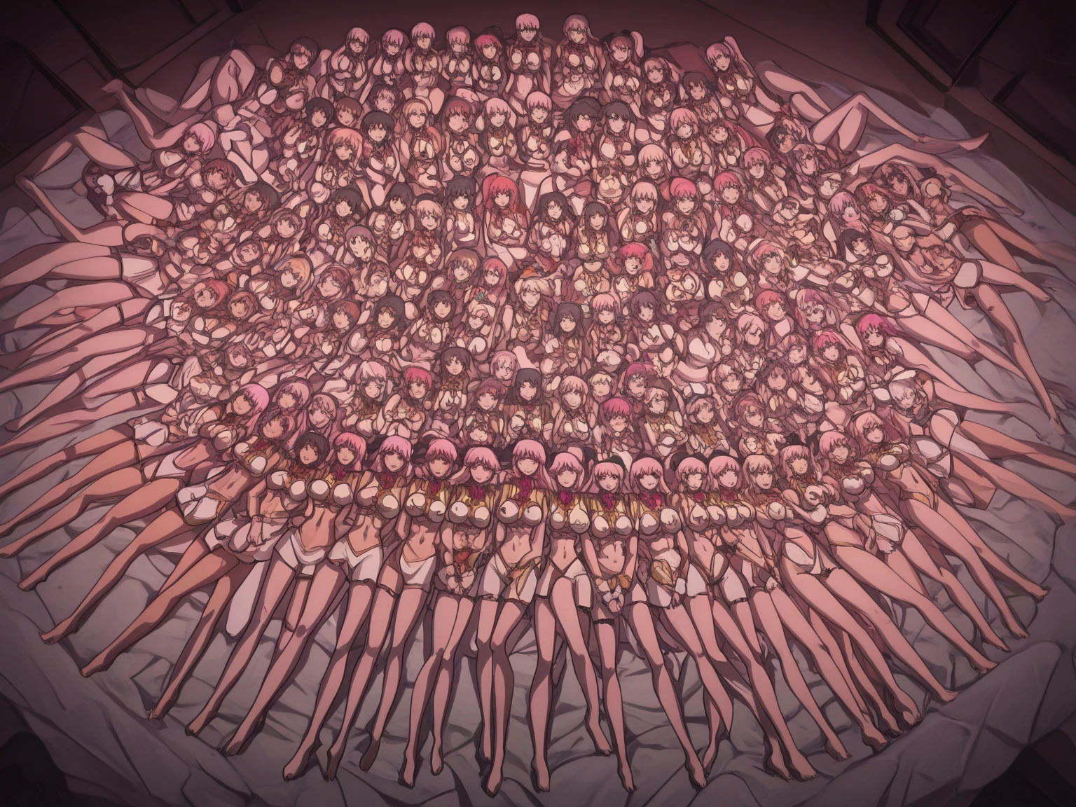 Super detailed,MULTIPLE ADULT GIRLS, GROUP PICTURE, 5GIRLS, posing, detailed , look at viewer, best quality, hires, detailed background, beautiful lighting ,(((adult))),((((?????))))