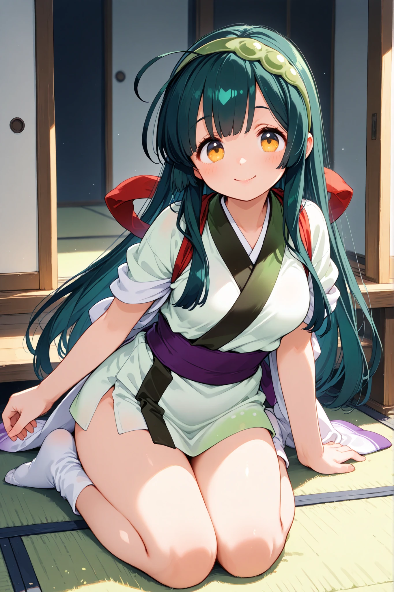 score_7_up,score_8_up,score_9,japanese girl,smile,one leg standing,grab one leg,