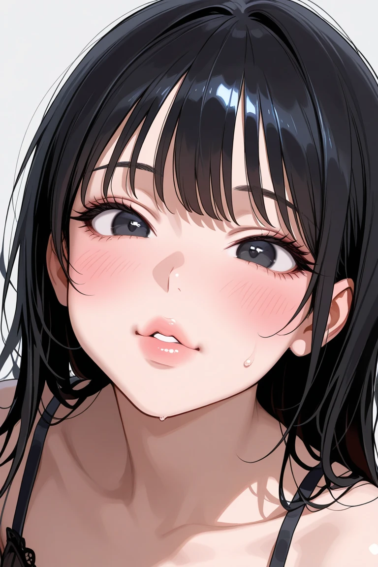 anime girl crying with tears on her face, ahegao face, ahegao, 8k!, screenshot from guro anime, close de outro iwakura, screenshot from the anime film, KyoAni, close up!!!!!, detailded!!, Oppai, | fine detail anime, about to consume you, drooling teeth showing