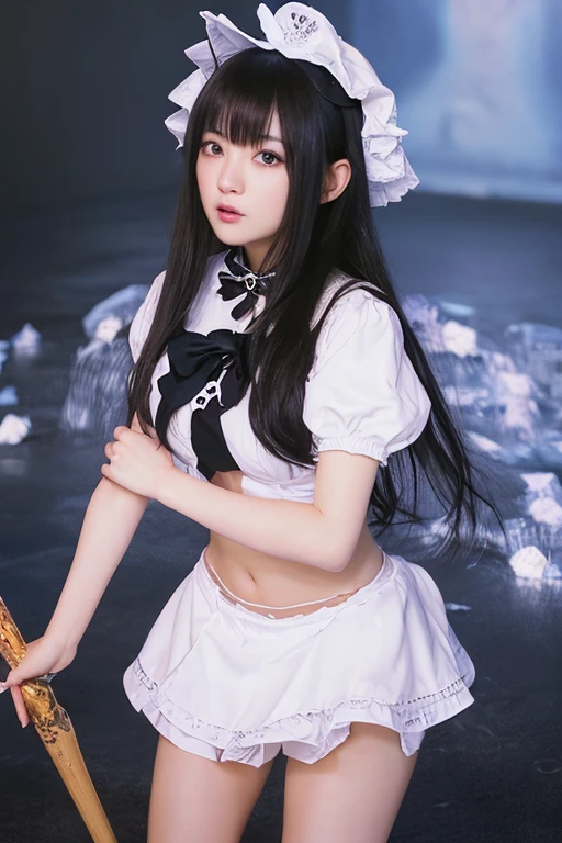 nsfw,((one man and one woman,having sex)),lying down,pcmisora,hairclip,shirt,black sailor collar,white skirt,ribbon on head,Ahegao,Highest image quality,masterpiece